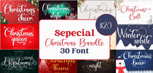 Load image into Gallery viewer, Christmas Font Bundle