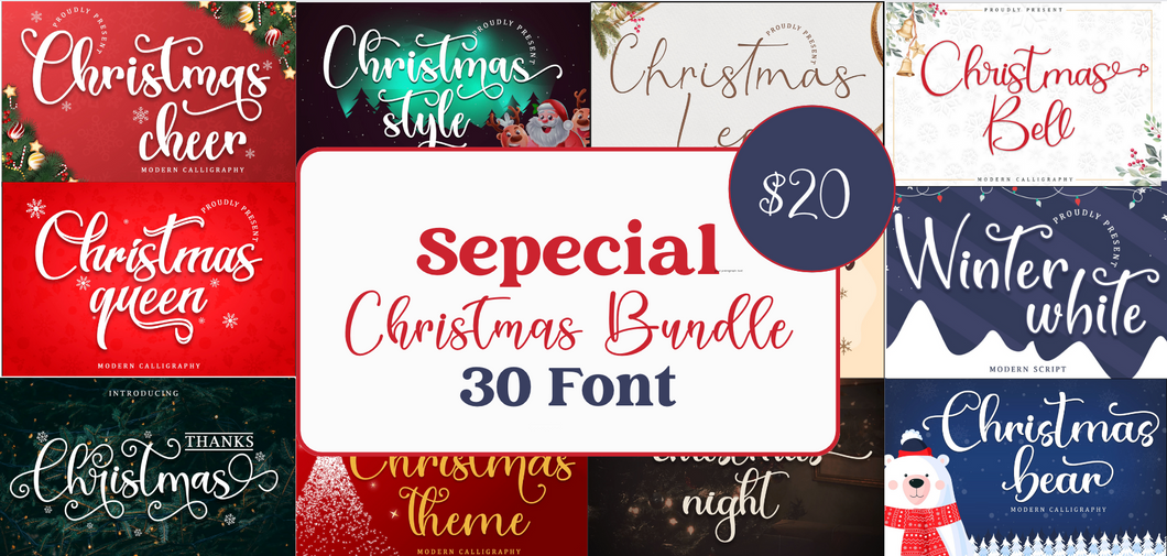 Christmas Font Bundle