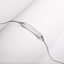 Load image into Gallery viewer, Blessed - Engraved Bar Chain Necklace