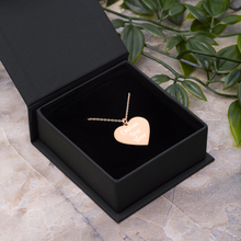 Load image into Gallery viewer, Custom 18&quot; Engraved Heart Necklace