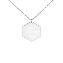 Load image into Gallery viewer, Small Business Boss--Engraved Hexagon Necklace