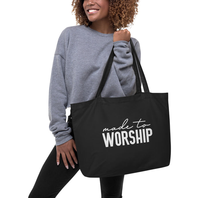 Made to Worship - Large organic tote bag