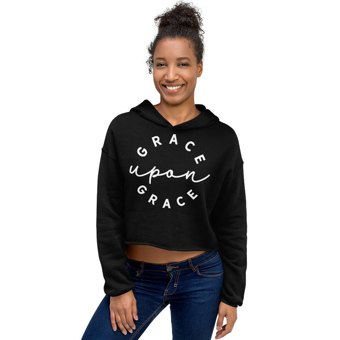 Grace Upon Grace - Crop Hoodie