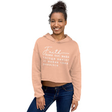 Load image into Gallery viewer, Faith--Crop Hoodie