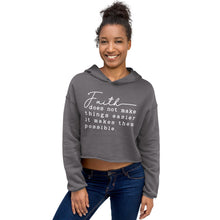 Load image into Gallery viewer, Faith--Crop Hoodie