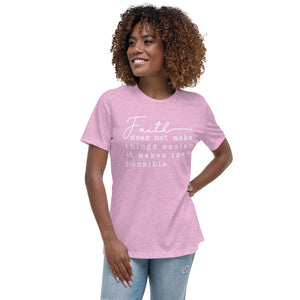 Faith - Women's Relaxed T-Shirt