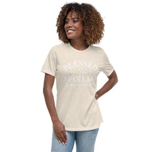 Load image into Gallery viewer, Blessed by God &amp; Spoiled by my husband - Women&#39;s Relaxed T-Shirt